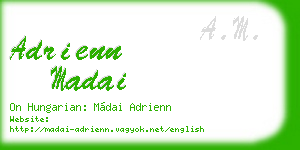 adrienn madai business card